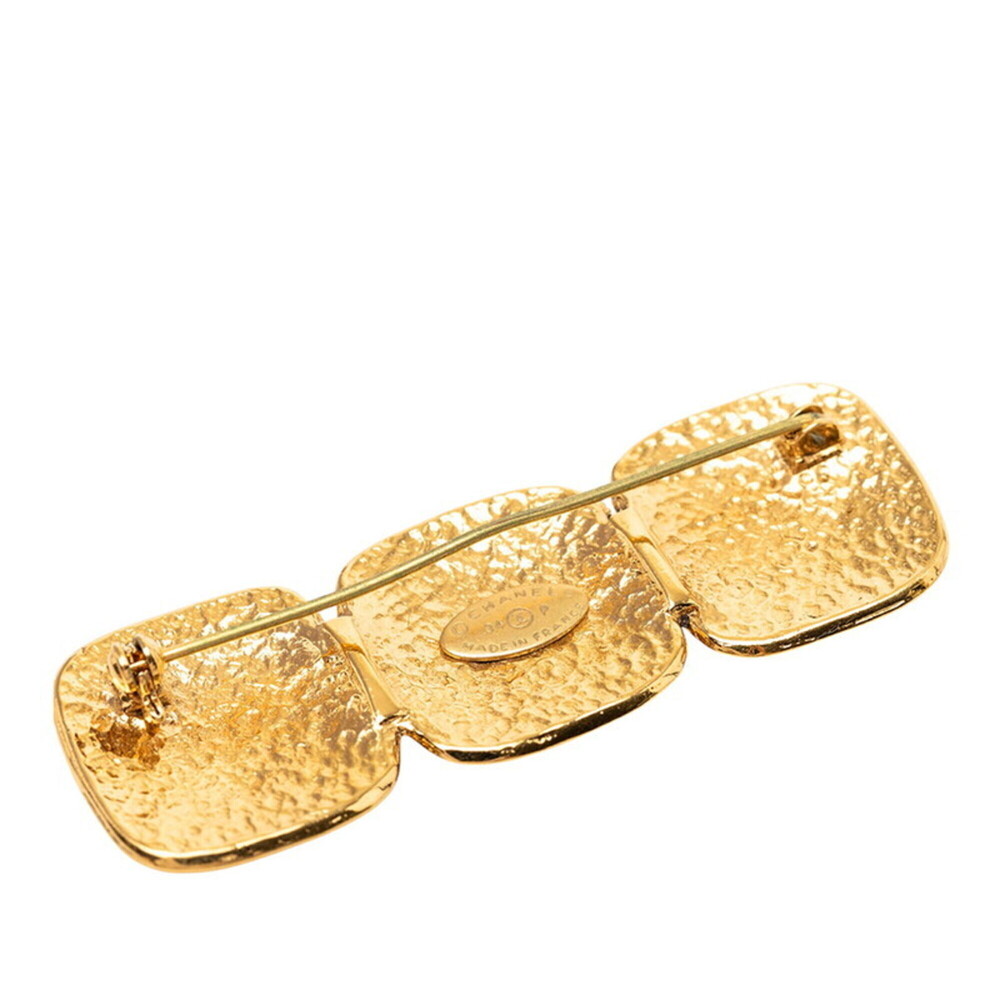 CHANEL Vintage Gold Logo Brooch - Picture 3 of 3